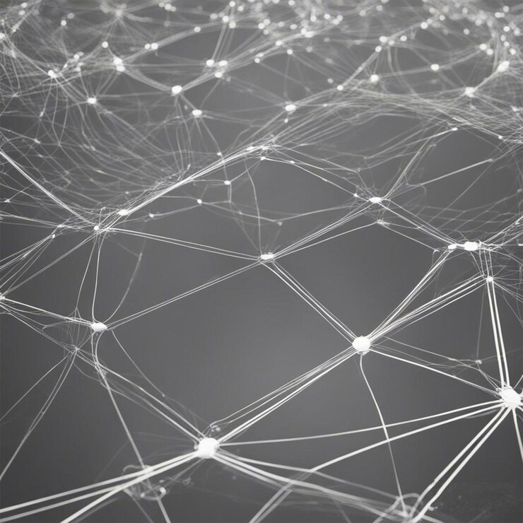Datos digitales blancos y conexión a la red