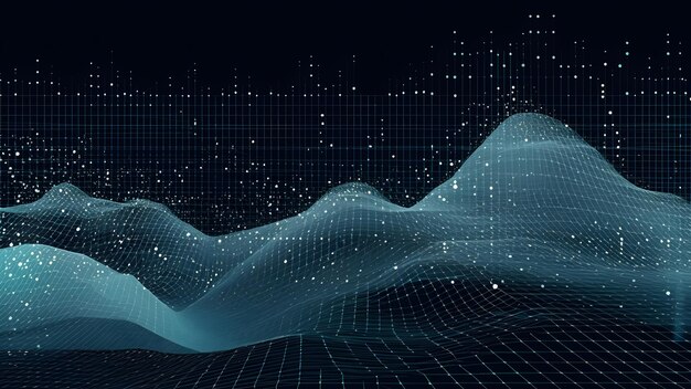 datos digitales gráficos abstractos sobre fondo oscuro Red neuronal generada en mayo de 2023 No se basa en ninguna escena o patrón de persona real