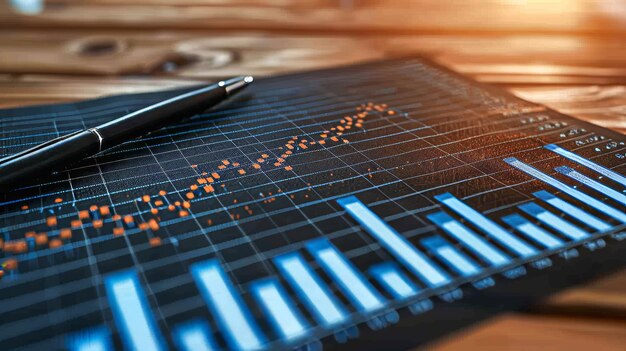 Datos gráficos de inversión en el mercado de valores y análisis de la estrategia de datos con gráficos de cuentas de marketing y gráficos de economía investigación de inversiones ganancias