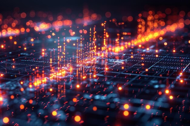 Datos de gráficos virtuales de negocios de seguros y crecimiento