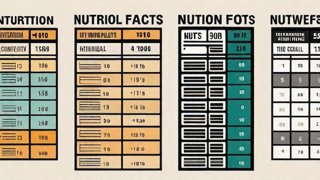 Foto datos nutricionales de las nueces populares