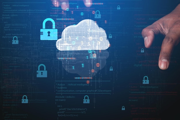 los datos personales permiten un acceso seguro con inteligencia de identificación biométrica utilizando una base de datos en la nube