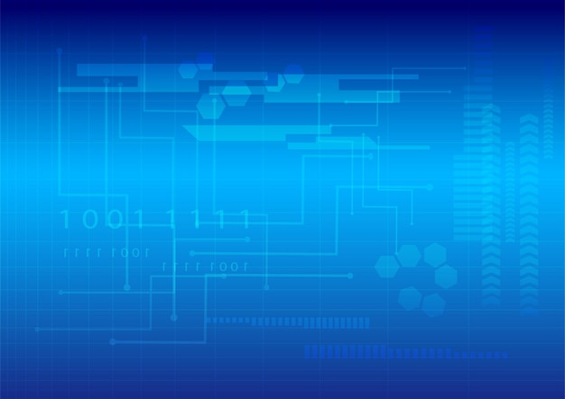 Datos sobre un fondo azul