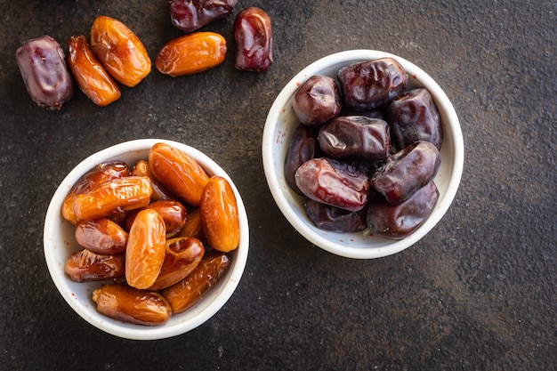 Dattelfrucht süß getrocknete Früchte lecker gesunder Snack Keto oder Paläo Diät