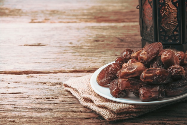 Dattelpalme Frucht oder Kurma, Ramadan Essen