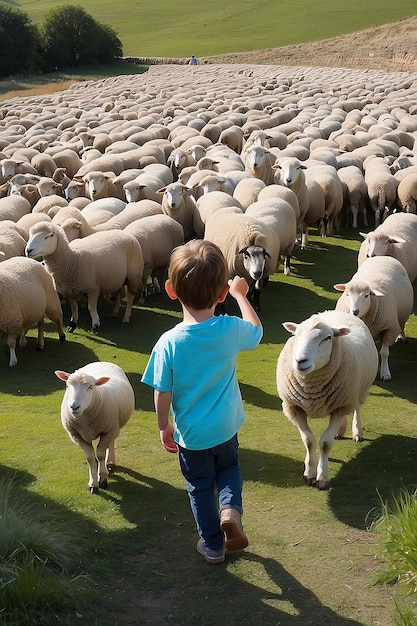 Foto david cuidaba de las ovejas