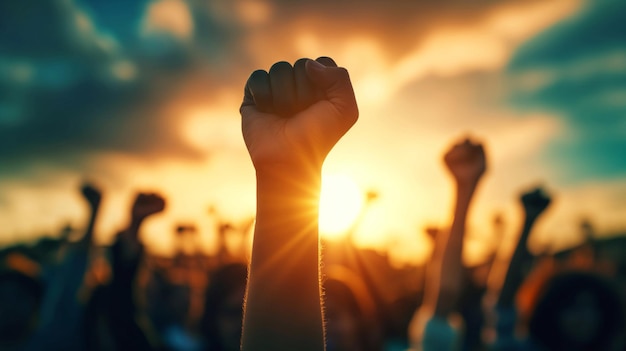 Dawn of Solidarity levantou os punhos em protesto