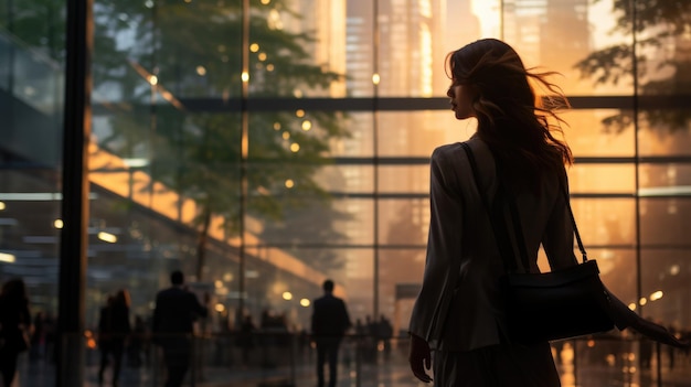 de espaço de trabalho suave e desfocado com efeito desfocado e negócio bokeh