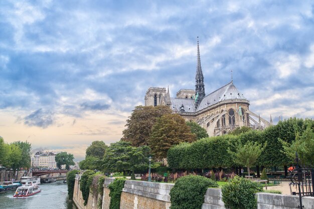 De Paris Notre-Dame-Kathedrale in Paris. Frankreich