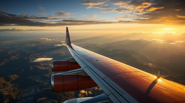 de um avião voador IA generativa