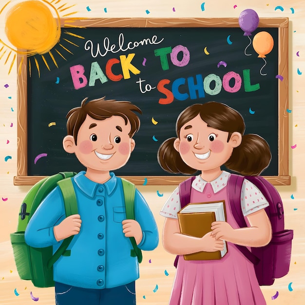 De volta à escola para celebrar um novo ano escolar