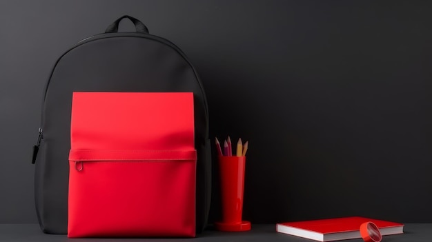 De volta ao fundo da escola com bolsa de escola Ilustração AI GenerativexA