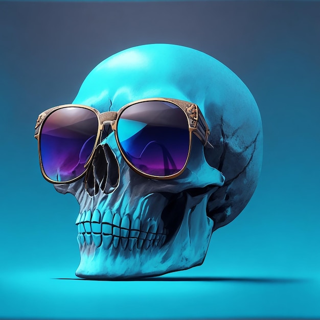 Un Dead Skull con gafas de sol de moda.