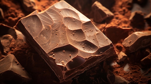 Decadente StoneGround Chocolate em Closeup