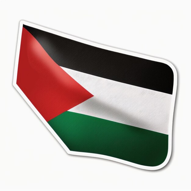 Decalque de la bandera de Palestina con sombra