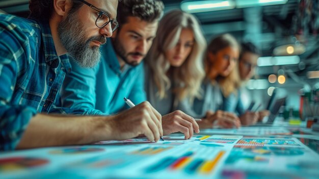 Foto decisões de pessoal em um estilo analítico revelando papel de parede