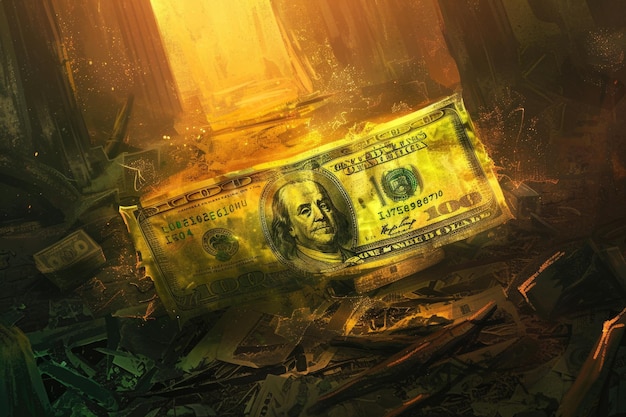 Declinación del dólar en el arte digital