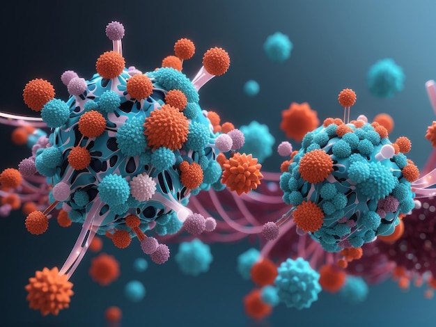 Decodificação de anticorpos, visualização 3D de proteínas de imunoglobulina Ig em contexto médico
