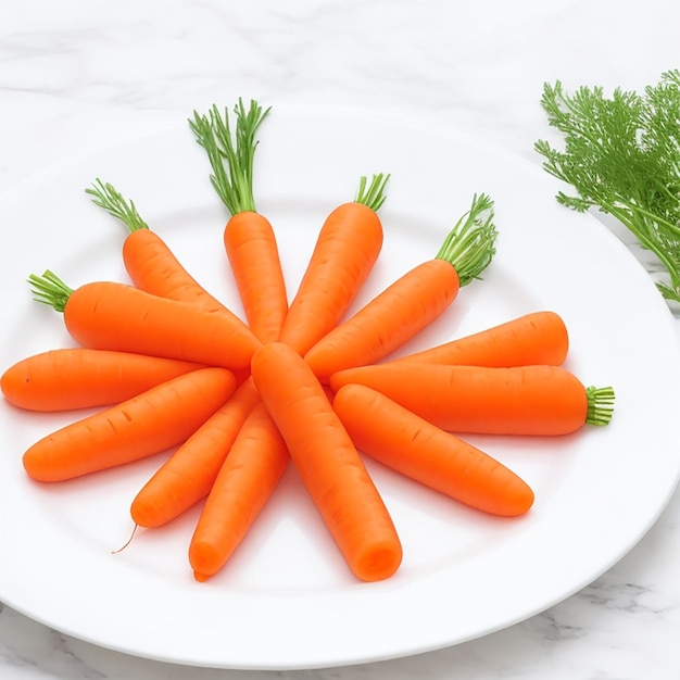 Decora el plato de manera atractiva con zanahorias
