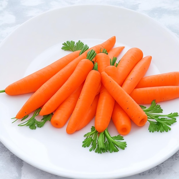 Decora el plato de manera atractiva con zanahorias