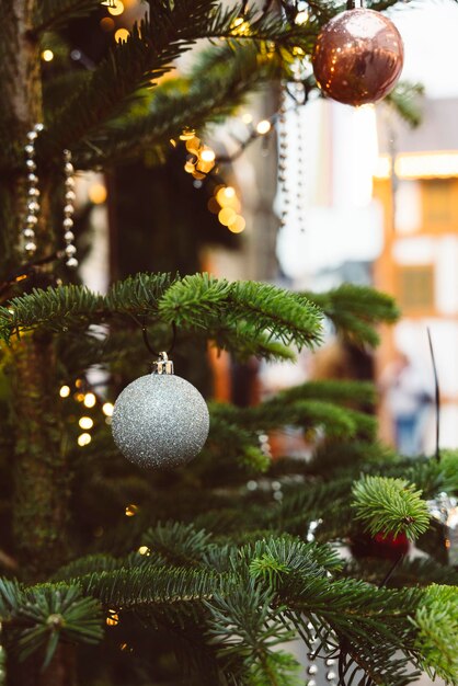 Foto decoração de azevinho de natal