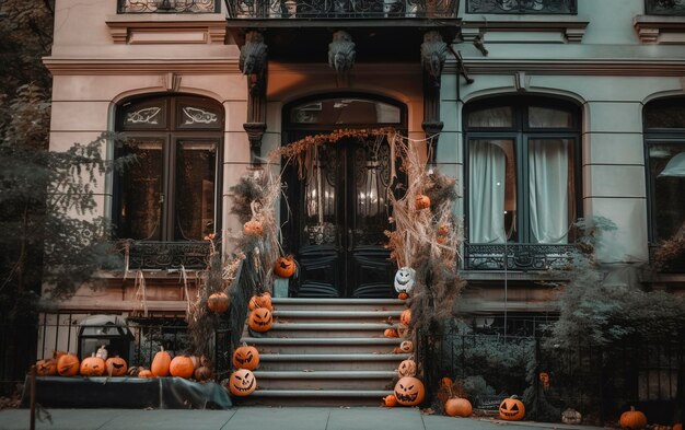 Foto decoração de casa estilo halloween