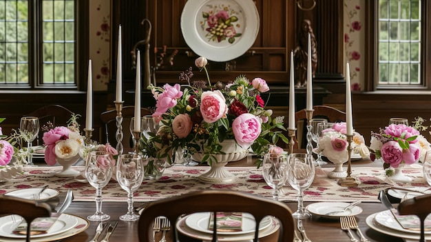 Decoração de casamento com peônias decoração floral e celebração de eventos flores de peônia e cerimônia de casamento no jardim estilo rural inglês