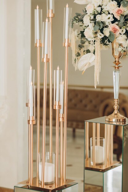 Decoração de casamento de luxo