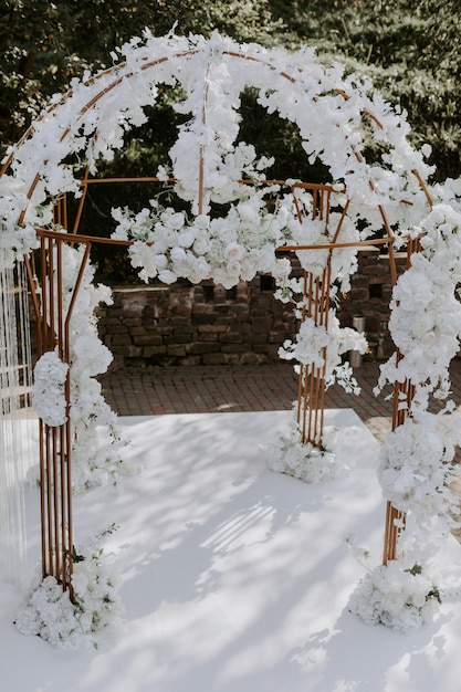 Decoração de cerimônia de casamento