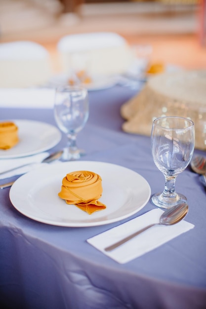 Decoração de decoração de casamento.