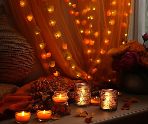 Decoração de Diwali