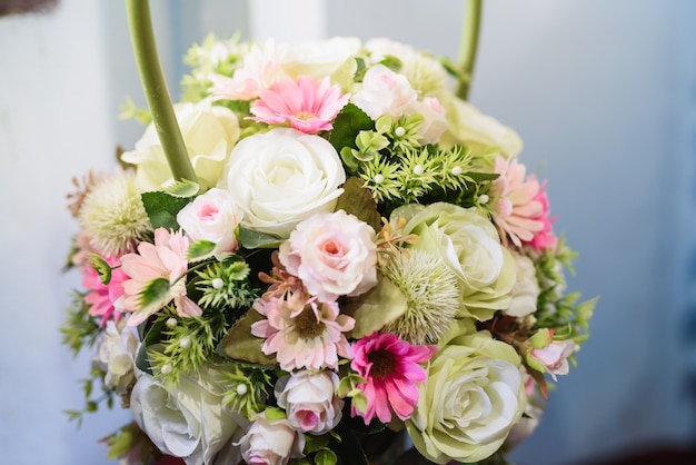 Decoração de flores do casamento