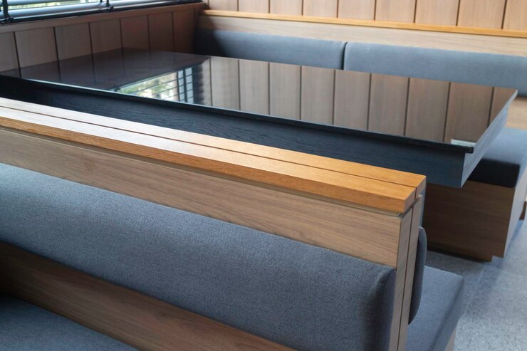 Decoração de interiores de cafeteria estilo loft