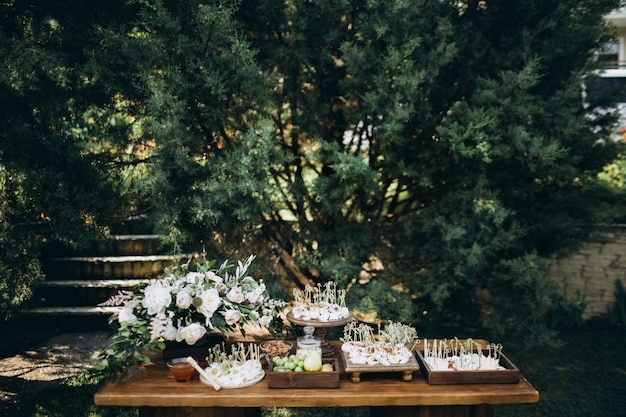 decoração de mesa de casamento casamento ao ar livre