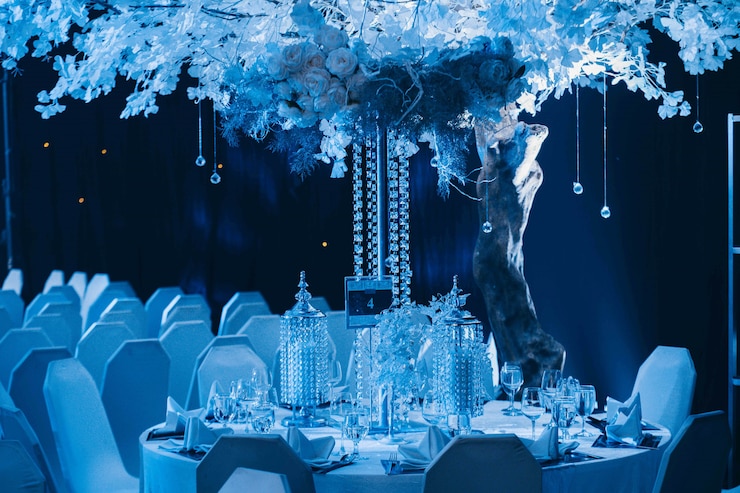 Decoração de mesa de casamento