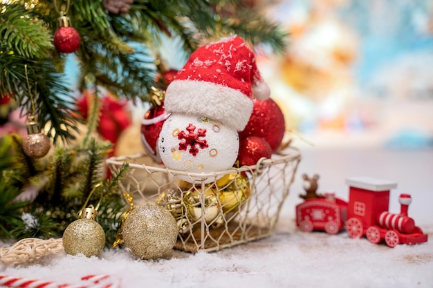 Decoração de Natal em casa. Celebração de Natal e Ano Novo para festa de férias.