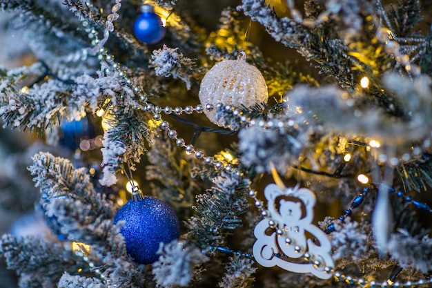 Decoração de natal na cor azul