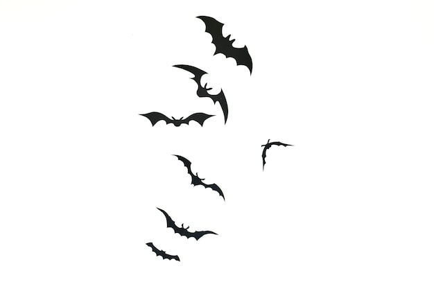 Decoração de papel de morcego halloween