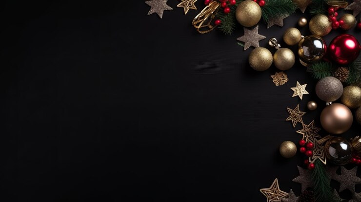 Foto decoração do feriado de natal presente de natal abeto árvore gerada por ia