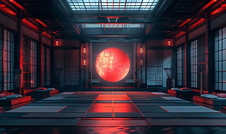 Foto decoração do quarto redefinida abraça cores de néon vibrantes e design interior futurista cyberpunk