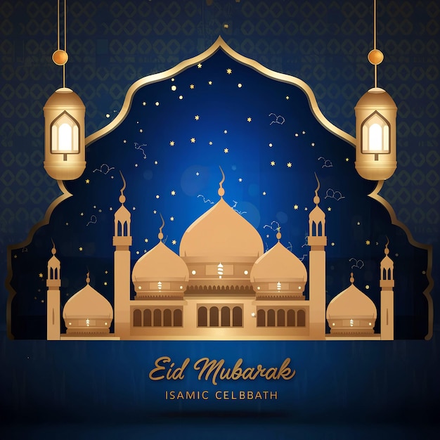 decoração especial de ramadan ilustração de fundo Generative Ai