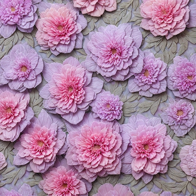 Foto decoração floral padrão abstrato realista sem costura floral cor de fundo aleatória design moderno