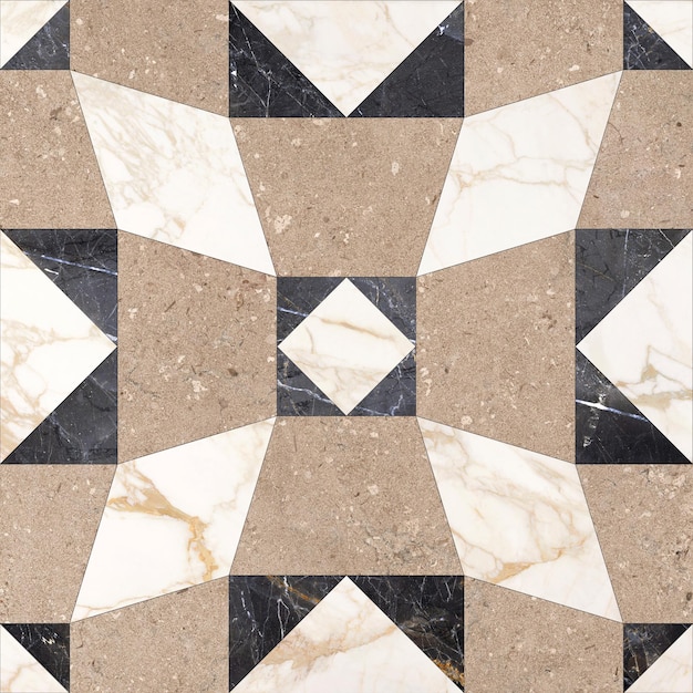 Foto decoração geométrica perfeita feita de madeira, mármore, concreto, cimento e pedra