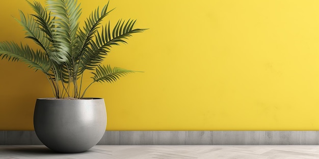 Decoração interior minimalista, verde e vibrante