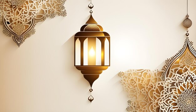 Decoração Ramadan saudações islâmicas belo design fundo Ilustração