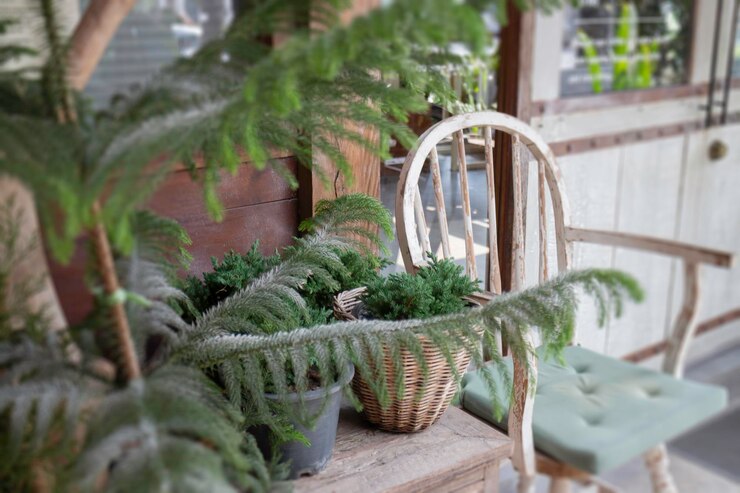 Decoração rústica de casa de campo
