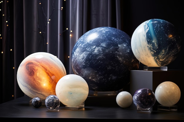 Decoração única inspirada no espaço trazendo a beleza do cosmos para dentro de casa