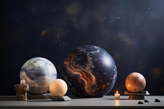 Decoração única inspirada no espaço trazendo a beleza do cosmos para dentro de casa