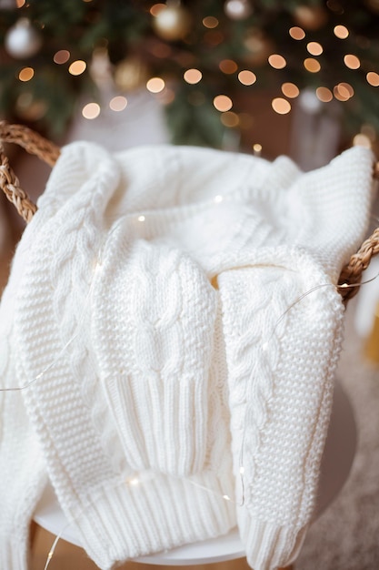 Decoración acogedora para el hogar de Navidad Árbol de Navidad ligero Vacaciones de invierno