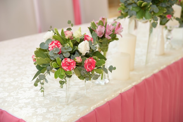 Decoración de boda en color rosa